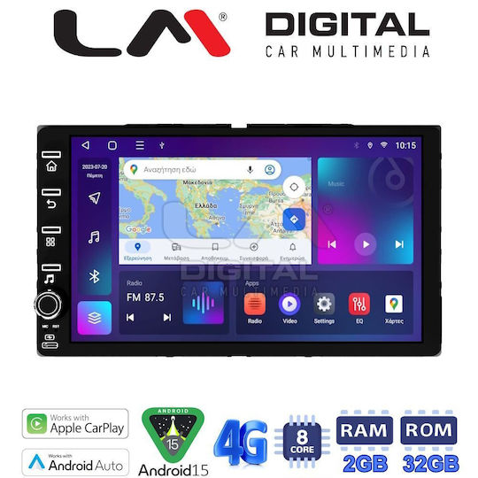 LM Digital Car Audio System for Toyota Corolla Hilux RAV 4 Yaris with 8 Inch Touch Screen Bluetooth USB Wi-Fi GPS Apple CarPlay Android Auto