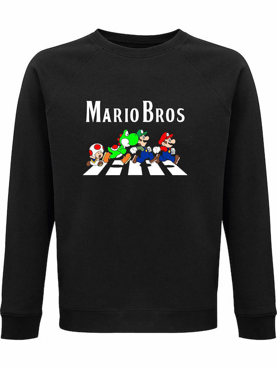 Суитшърт Органичен Унисекс Mario Bros Super Mar...