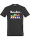 T-shirt Unisex " Mario Bros Super Mario Characters On Abbey Road " Dark Grey