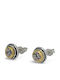 Silver Stud Earrings with Stones