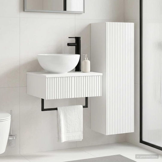 vidaXL Bathroom Vanity Unit Without Sink W33xD34.5xH100cm White