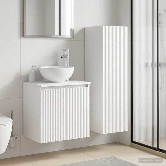 vidaXL Bathroom Vanity Unit Without Sink W33xD34.5xH100cm White