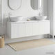 vidaXL Badezimmer Waschtisch-Einheit ohne Waschbecken M49.5xB44.5xH65cm Weiß
