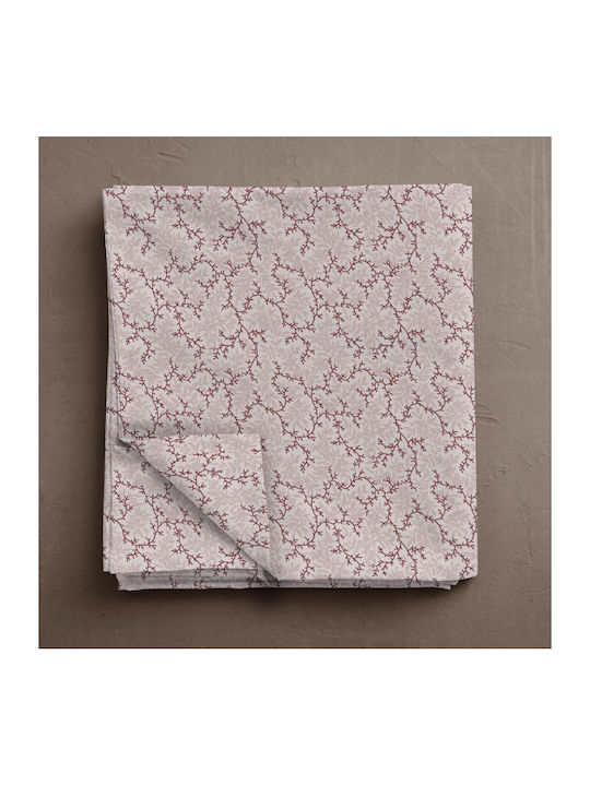 Isadore Lorraine Fresh Line Single Bed Sheets Set 160x260cm Coral 3 Pieces