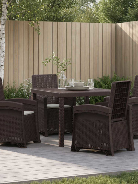 Garten- und Outdoor-Möbelsets Speisesaal 5 Stüc...