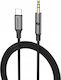 Spacecase Cable USB-C male - 3.5mm Γκρι 1m