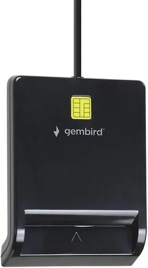 Gembird Usb Proffessional Smart Card Reader Black