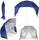 MultiGarden Folding Beach Umbrella Diameter 1.25m Blue