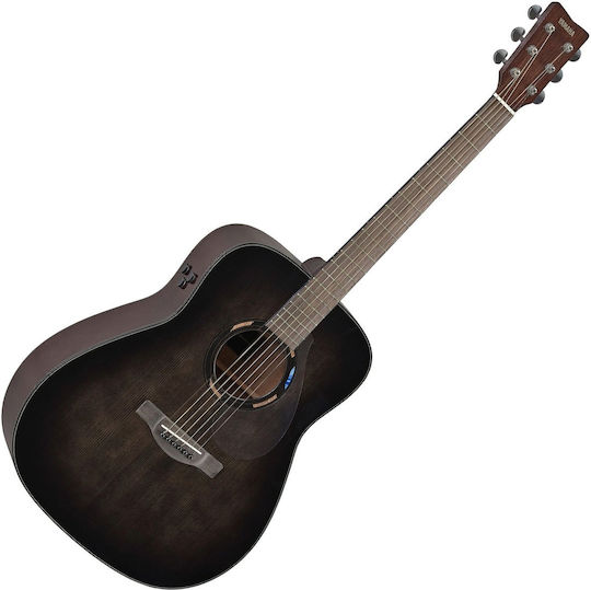Yamaha Transacoustic Dreadnought Полуакустична китара Black / Spruce