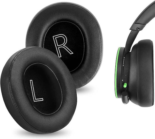 Microsoft Xbox Series X S Planetink Earpads Black 2 Pieces Spare Ear Cushions Left Right Faux Leather Pl-xboxbk