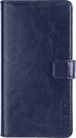 Avizar Husa Telefoane Xperia 10 Vii Tip Wallet Din Piele Efect Marmorat Cu Funcție Stand Culoare Albastru Închis Noapte