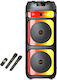 Karaoke Speaker with Wireless Microphones and Lighting Effects ZQS-10225 102258 Black