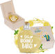 Cadou Ziua Bunicii Cutie Din Lemn + Sticlă Inimă 250ml