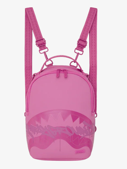 Sprayground Pink Ghost Drip Mini School Backpack Junior High-High School Pink 24 x 13 x 37cm