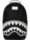 Sprayground Schulranzen Rucksack für Junior High-High School mit Flaschenhalter Shark Central 2 Schwarz Weiß Nylon 29 x 15 x 45cm