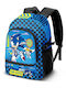 Karactermania Sonic Go School Backpack For Elementary With Water Bottle Holder Blue 31 x 15 x 44cm