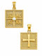 Senzio Belibasakis Charm Talisman Konstantin mit Steinen aus 9K Gold