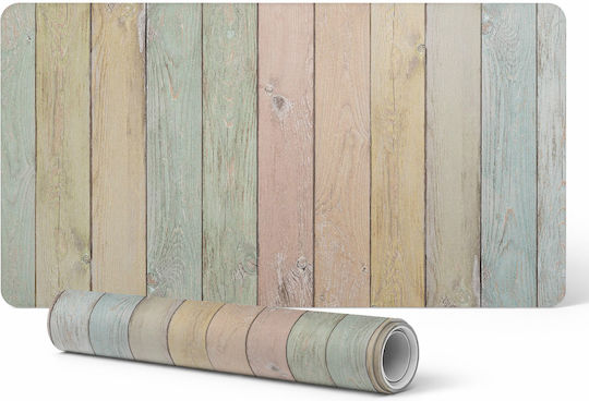 Antirutschmatte Schreibtischunterlagen Design Pastell Vertikale Planken 100x50 cm