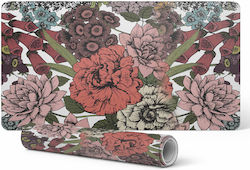 Durable Non-Slip Desk Mat Retro Floral Pattern ...