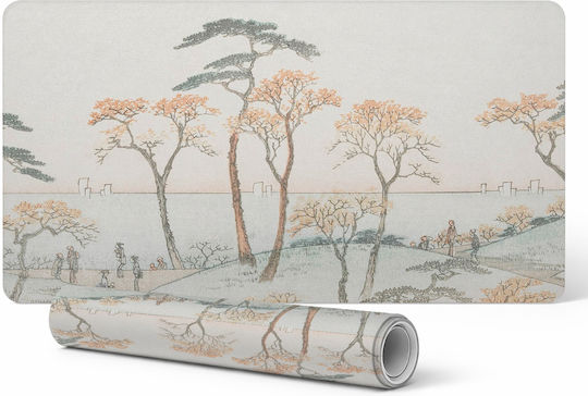 Durable Non-Slip Desk Pad Trees By The Water 120x60 Cm