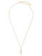 Papoulidis Jewellery Necklace From Gold Plated Steel With Diamond