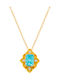 Bizoutaki Necklace from Gold Plated Silver Blue