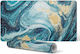 Covoraș Modern Protecție Tastatură Valuri Artistice Rotative 120x60 Cm