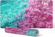 Modern Multicolour Smoked Water Vinyl Keyboard Desk Pad 90x45 cm