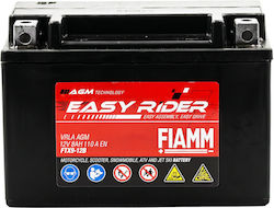 Motorradbatterie Fiamm Easy Rider Vrla AGM 12V 8Ah 110A – Ftx9-12b Ytx9bs A+