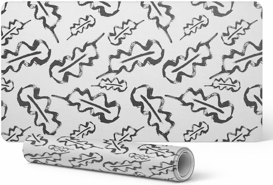 Covoraș Protecție Birou Tastatură Mouse Pad Foi Abstract 90x45 Cm