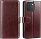 Avizar Oneplus Nord 6 Case – Crazy Horse Design Card Holder Stand Brown