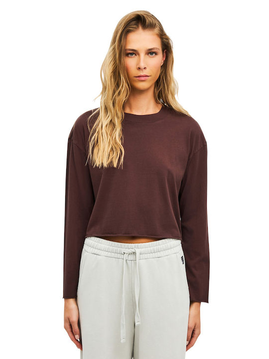 Women's Blouse Long Sleeve Cocoa Brown