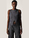 Women's Sleeveless Striped Dark Blue
