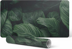 Modern Office Rug Work Distance Tropical Leaves...