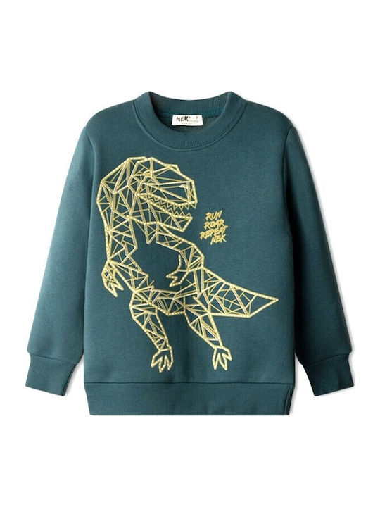 Nek Kids Wear Kids Sweatshirt Cardigan Petrol
