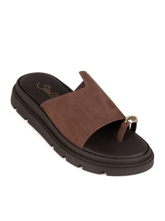 Silia D Leather Women's Flat Sandals Flatforms ...