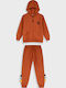 Kids Sweatpants Set With Jacket Paprika