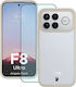 Bizonmobile Kit De Protecție 2 În 1 Bizon Angelo Husa Bizon Glass Edge Folie De Protecție Din Sticlă Tempered Compatibilă Xiaomi Poco F8 Ultra Bej