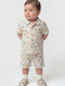 Kids Set with Shorts Summer 2 Pieces White