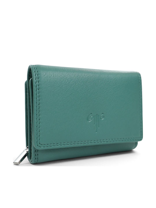 Leather Women's Wallet Green