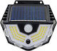 Wall Mounted Solar Light 2W 600lm Cold White 6000K with Motion Sensor and Photocell IP65 12.5x10x5cm