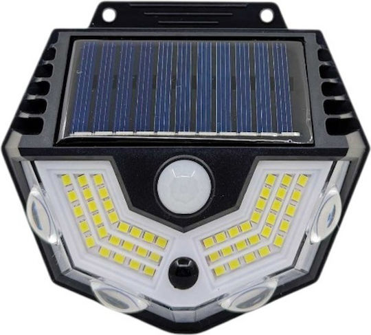 Wall Mounted Solar Light 2W 600lm Cold White 6000K with Motion Sensor and Photocell IP65 12.5x10x5cm