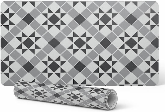 Schreibtischunterlagen Schutz Dekoratives Teppich Büro Geometrisches Design Stern 90x45 cm