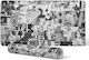 Protective Decorative Desk Mat Letters Numbers Collage 90x45 Cm