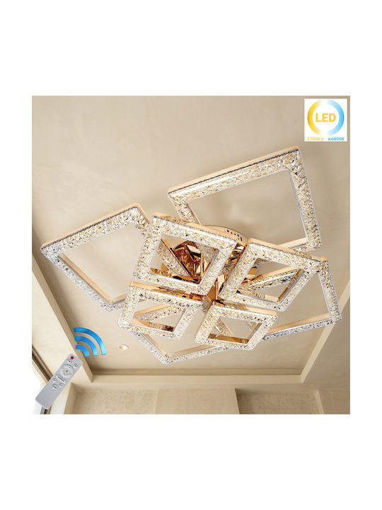 Keskor Keskor Deckenleuchte 57cm Gold mit Integrierte LED