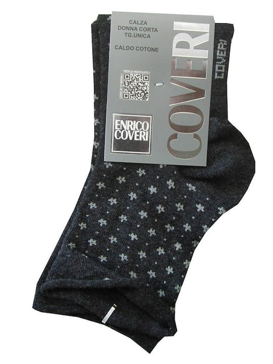 Enrico Coveri Women's Anthracite Socks