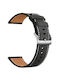 Кожена Каишка OnePlus Watch 2R 47mm/OnePlus Watch 2 47mm Черна