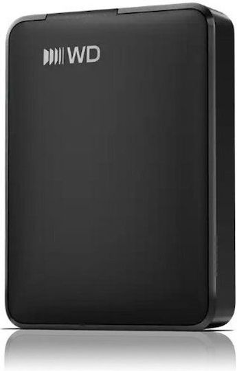 Western Digital Elements USB-C Εξωτερικός HDD 1.0TB 2.5" Μαύρο
