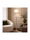 Keskor Floor Lamp H165xL33cm with E27 Lamp Bulb Base Gold