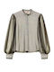 Long Sleeve Women's Shirt Black-Ecru